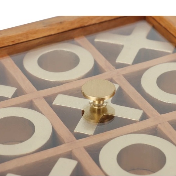 Gold Tic-Tac-Toe Game Set - Picture 3 of 5